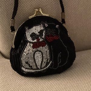 Vintage small cat purse